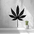 2D Cannabis Leaf Wall Art
