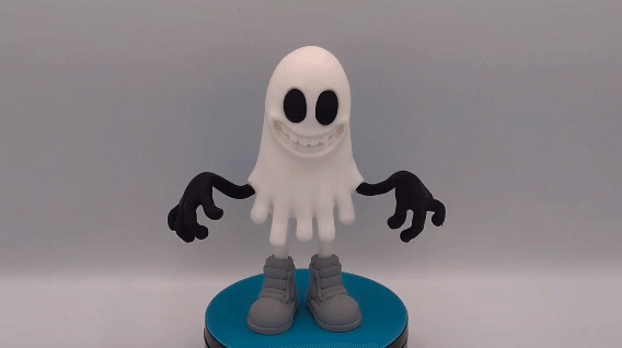 Retro Ghost Figure